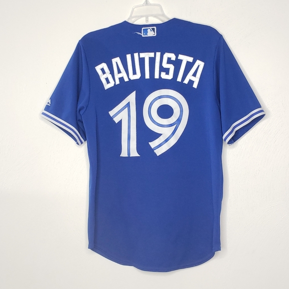 Majestic MLB Genuine Merch Toronto Blue Jays Bautista Jersey Size Medium - Picture 1 of 9